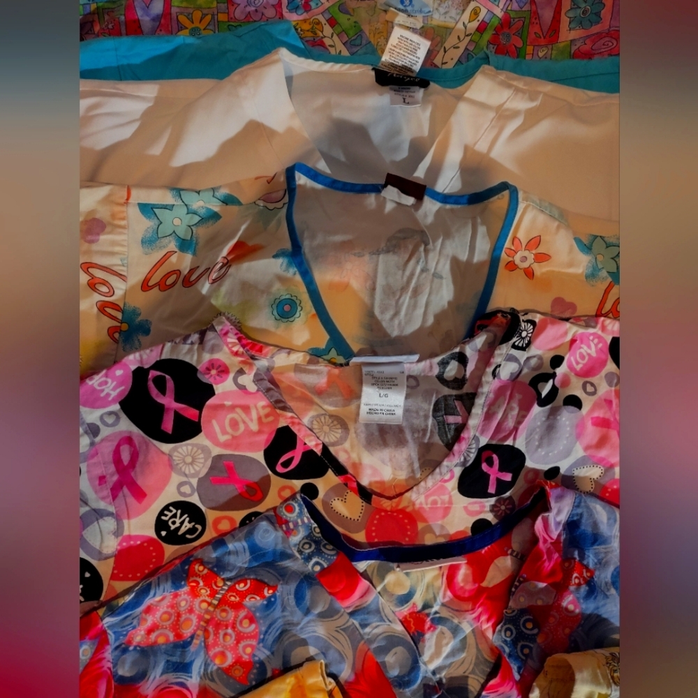 50 items Large scrubs